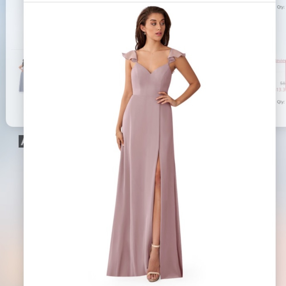 Azazie Everett - Size 8 Vintage Mauve